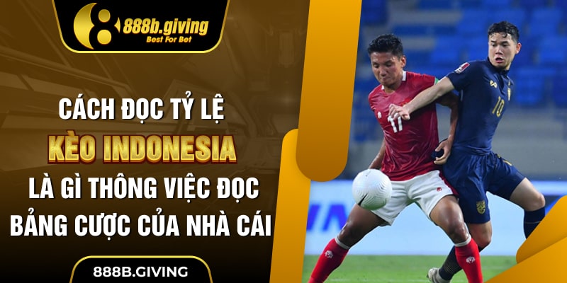 Cách đọc tỷ lệ kèo Indonesia là gì thông qua việc đọc bảng cược của nhà cái