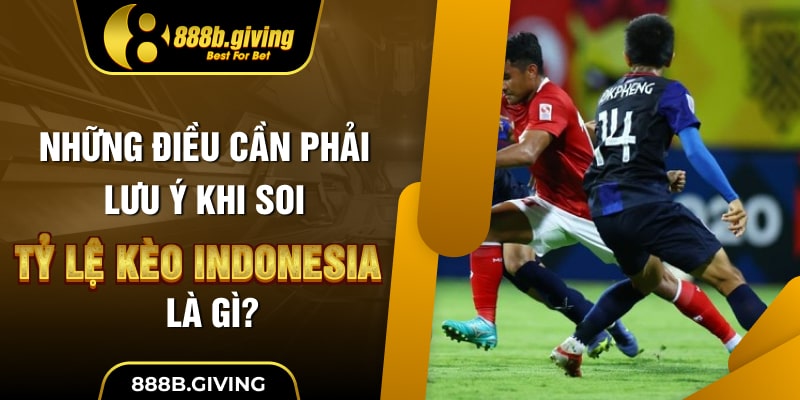 Những điều cần phải lưu ý khi soi tỷ lệ kèo Indonesia là gì?